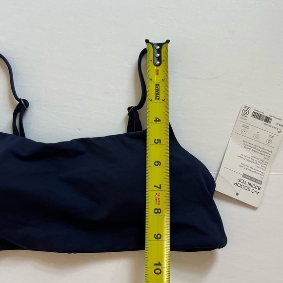Athleta A-C Scoop Bikini Top Navy Size Small New with Tags - Picture 6 of 7
